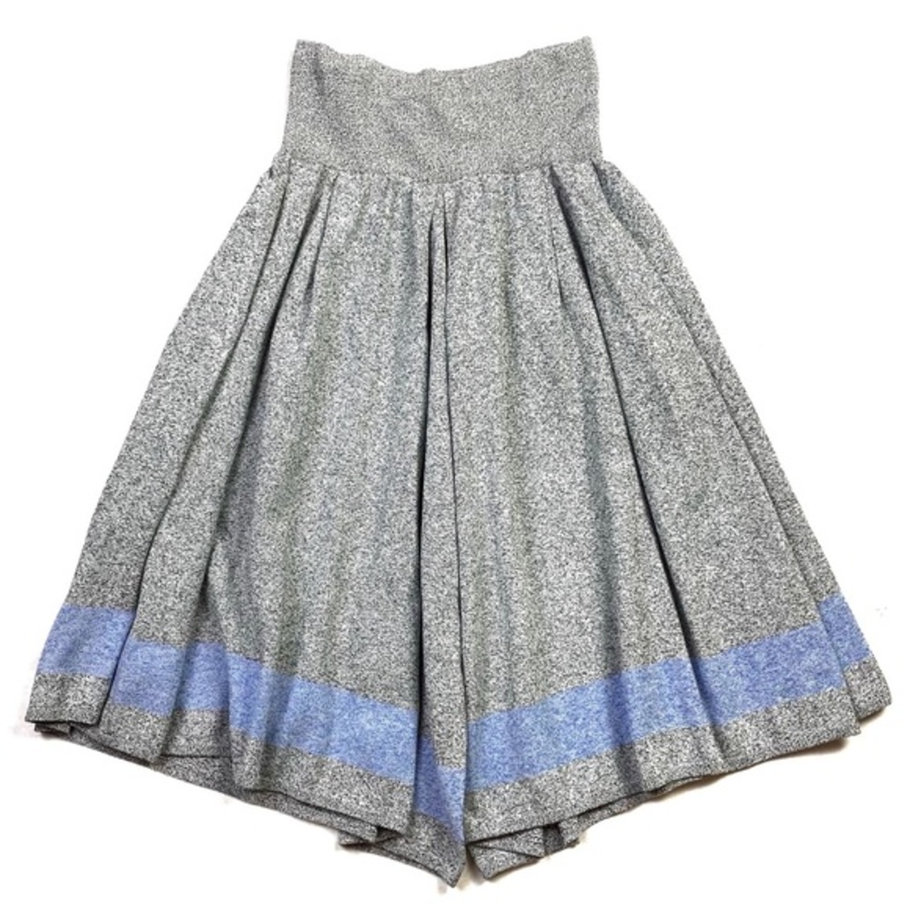 Rhié Stretch Knit High Rise Pleated Culotte Pant